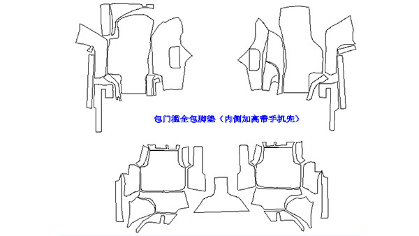 汽车脚垫版型